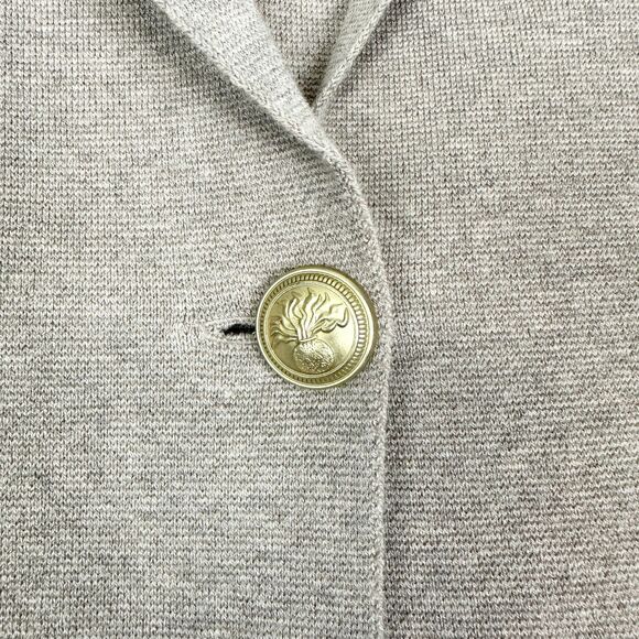 J Crew Camille Shrunken Sweater Blazer Size Small Wool Cotton Blend Tan Classic - Picture 3 of 5